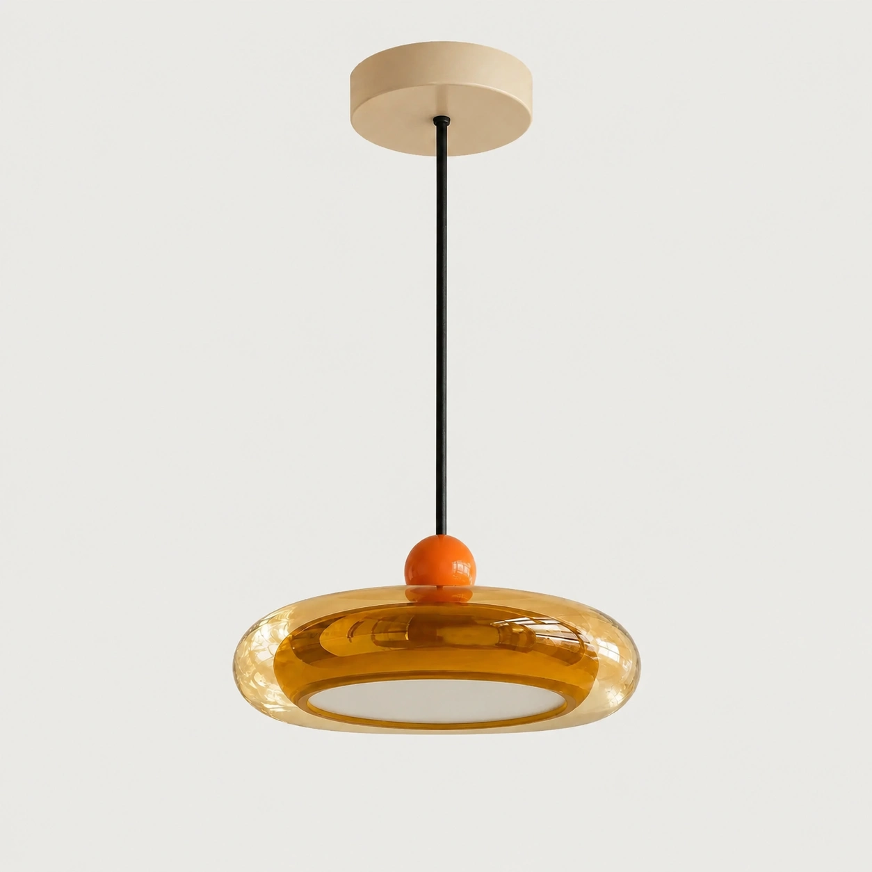 Amber cream Prismya pendant