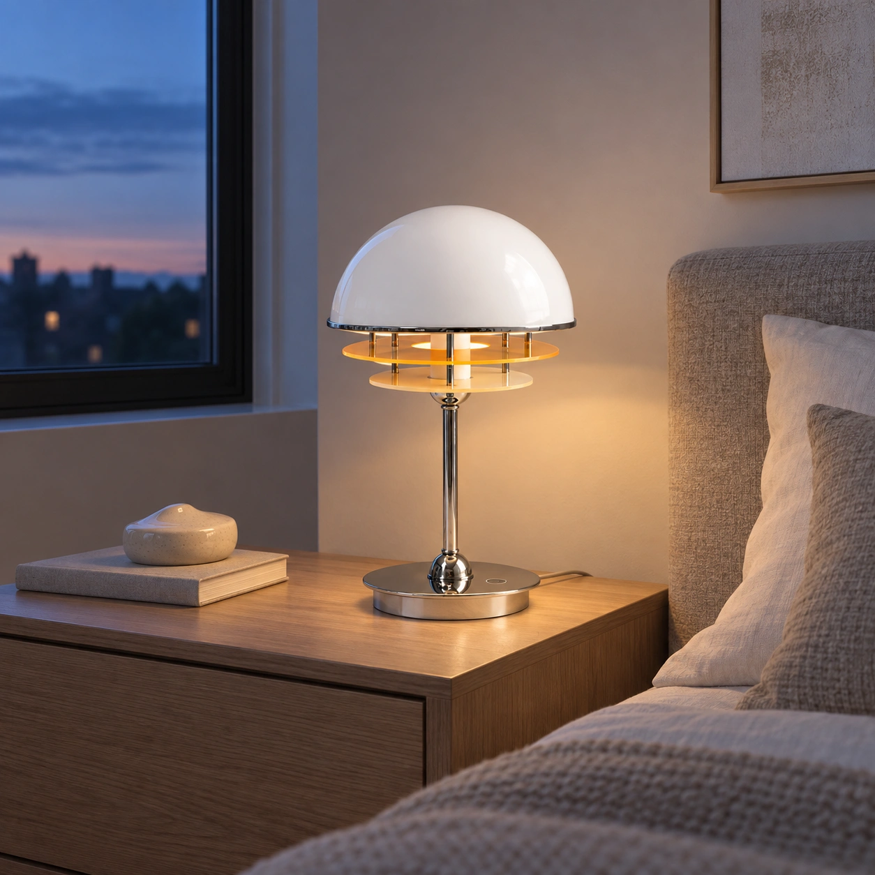 Harold Bauhaus Acrylic Sunset Table Lamp image 6