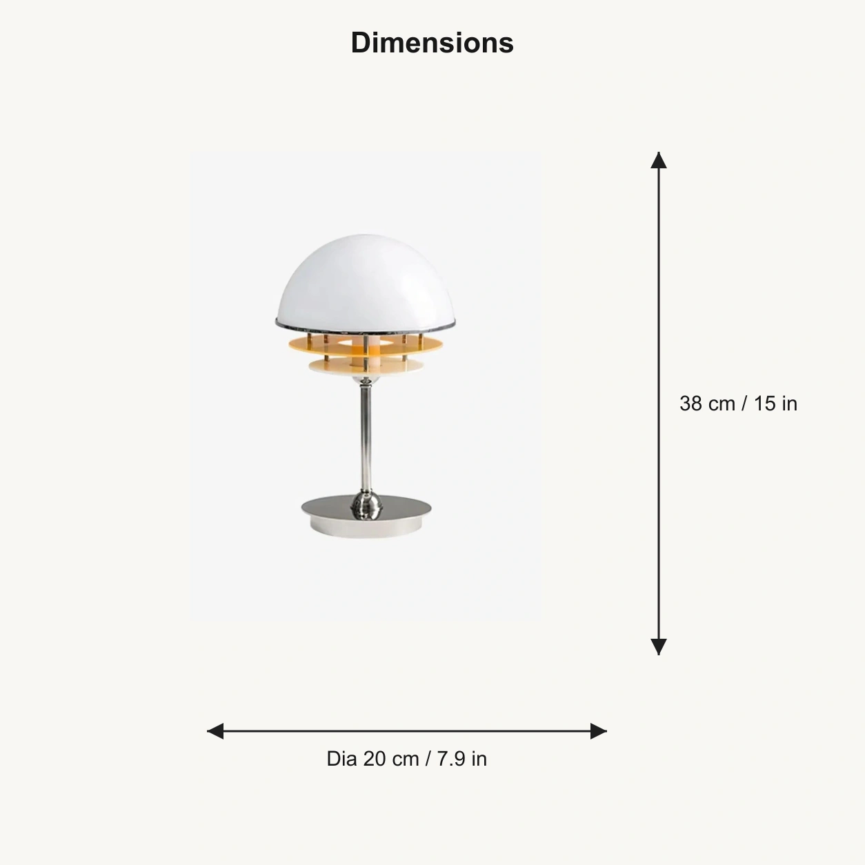 Harold table lamp dimensions