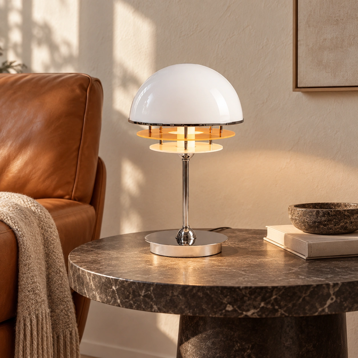 Harold Bauhaus Acrylic Sunset Table Lamp image 4