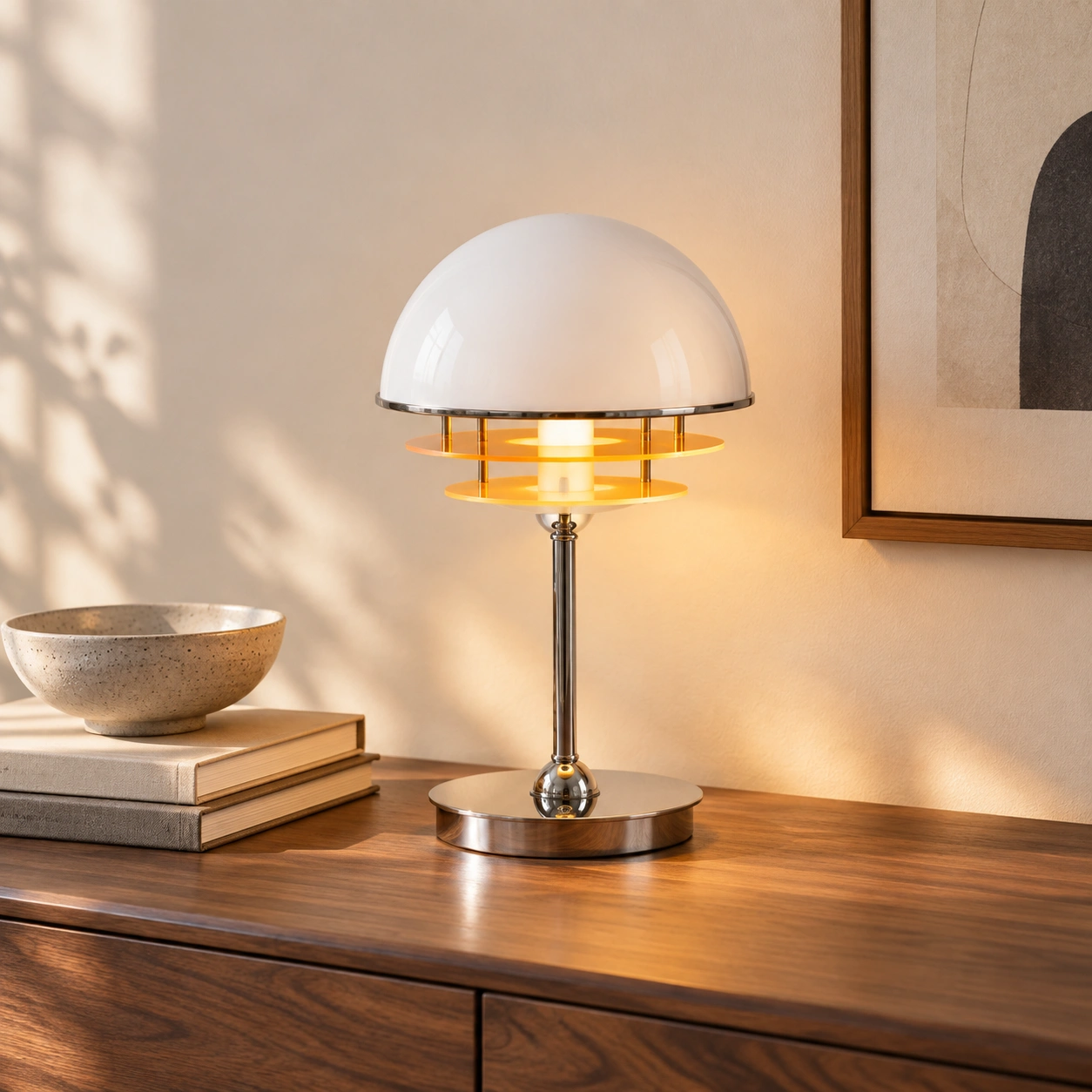 Harold Bauhaus Acrylic Sunset Table Lamp image 3