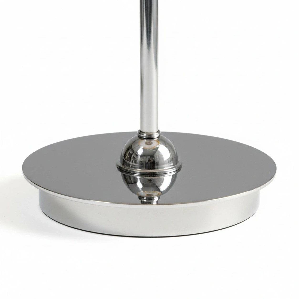 Polished chrome circular base