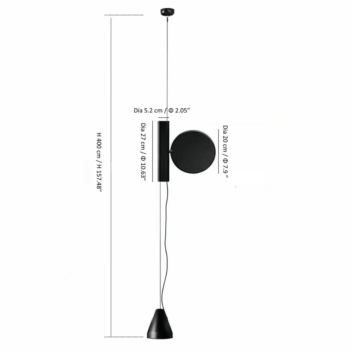 Dieter linear floor lamp dimensions