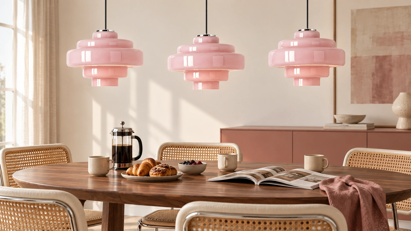 Ivon pendant arrangement in a Nordic modern interior