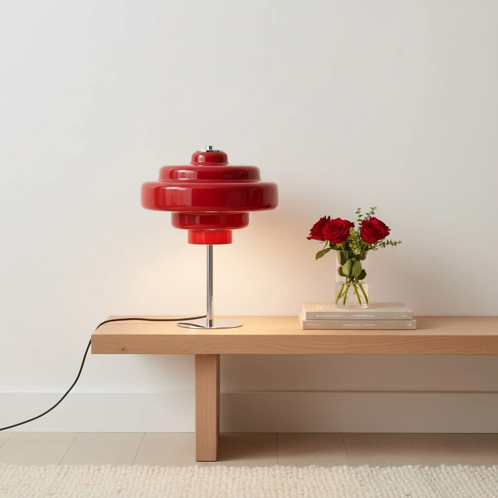 Odin adjustable disc ceiling light with size reference