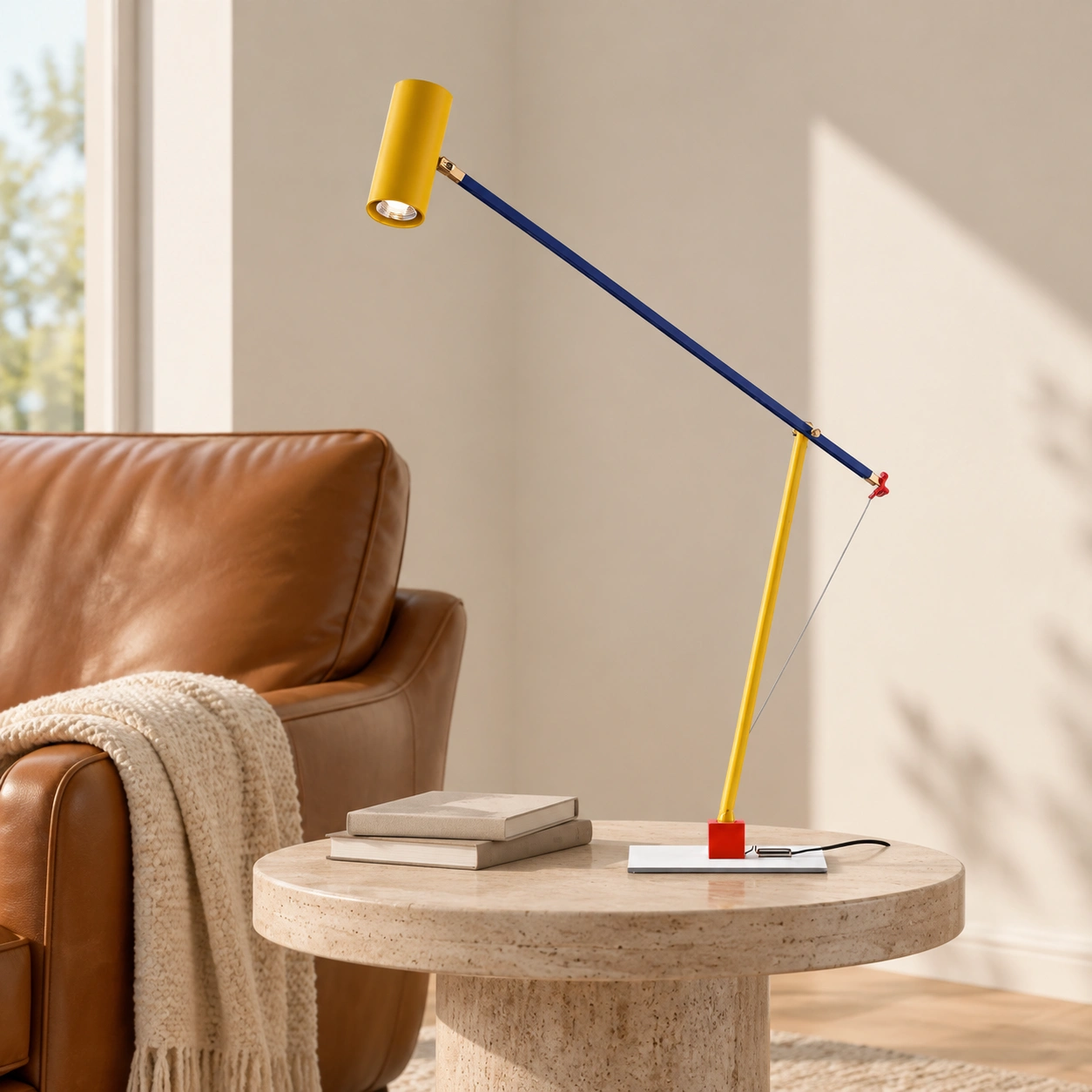 Ettorino lamp in a warm reading corner