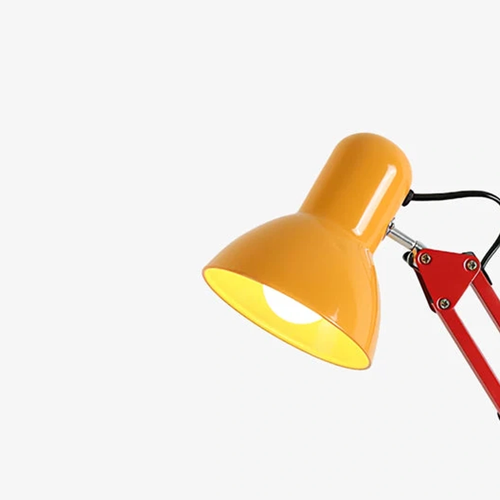 Yellow metal shade detail