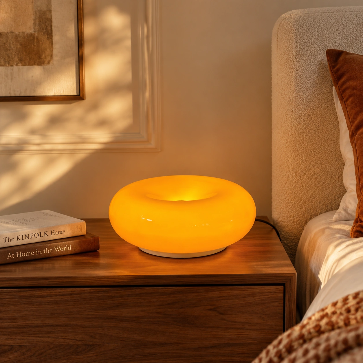 Gunnar glass lamp in a warm interior
