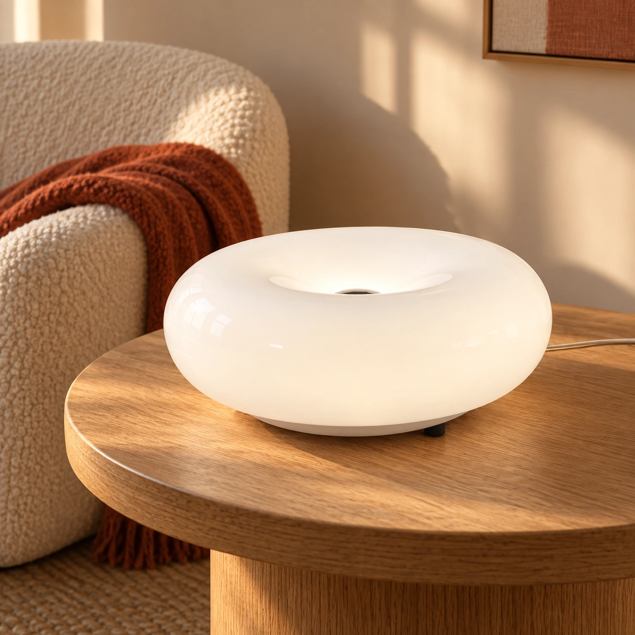 Gunnar glass lamp in a warm interior