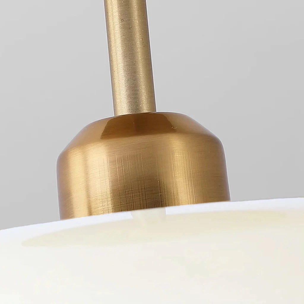 Brass ceiling mount detail