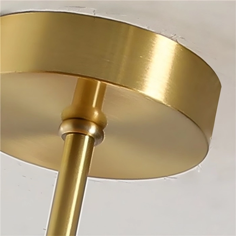 Orange glass disc underside
