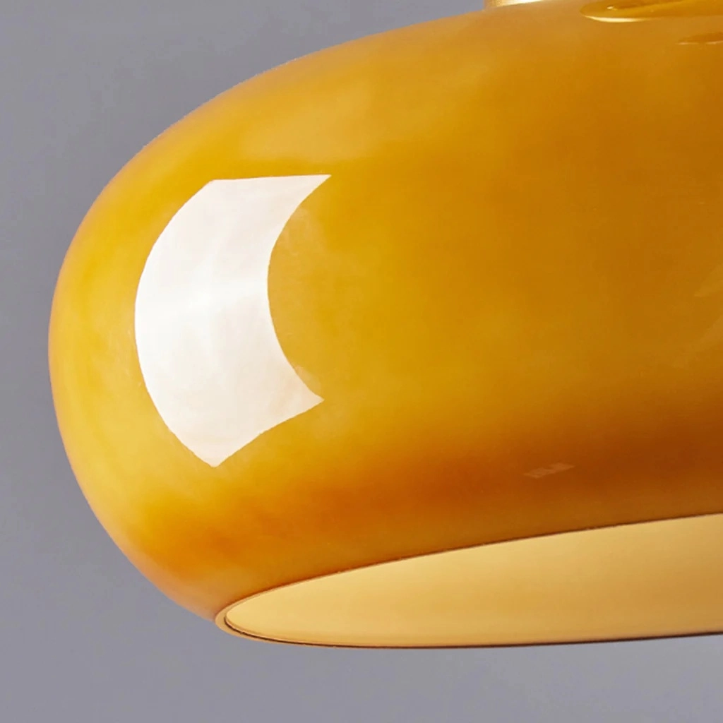 Orange glass shade detail