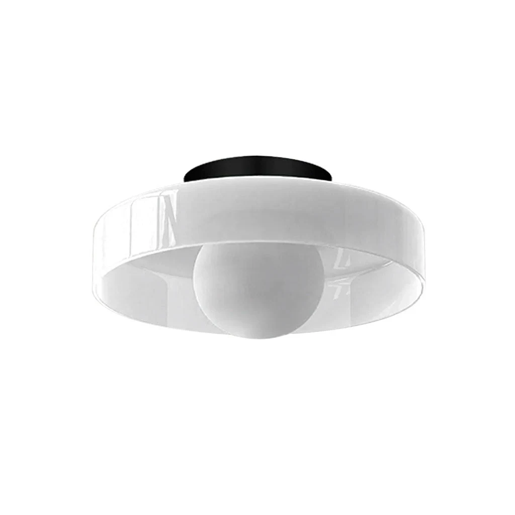 White glass finish