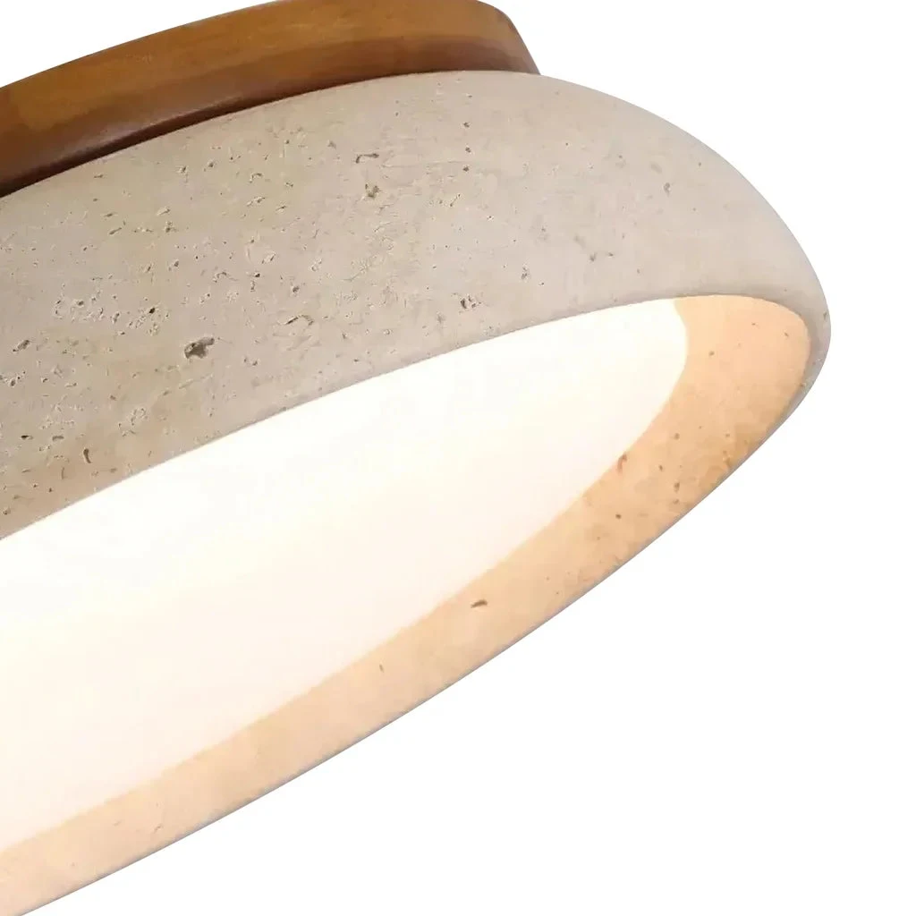 Travertine shade edge detail