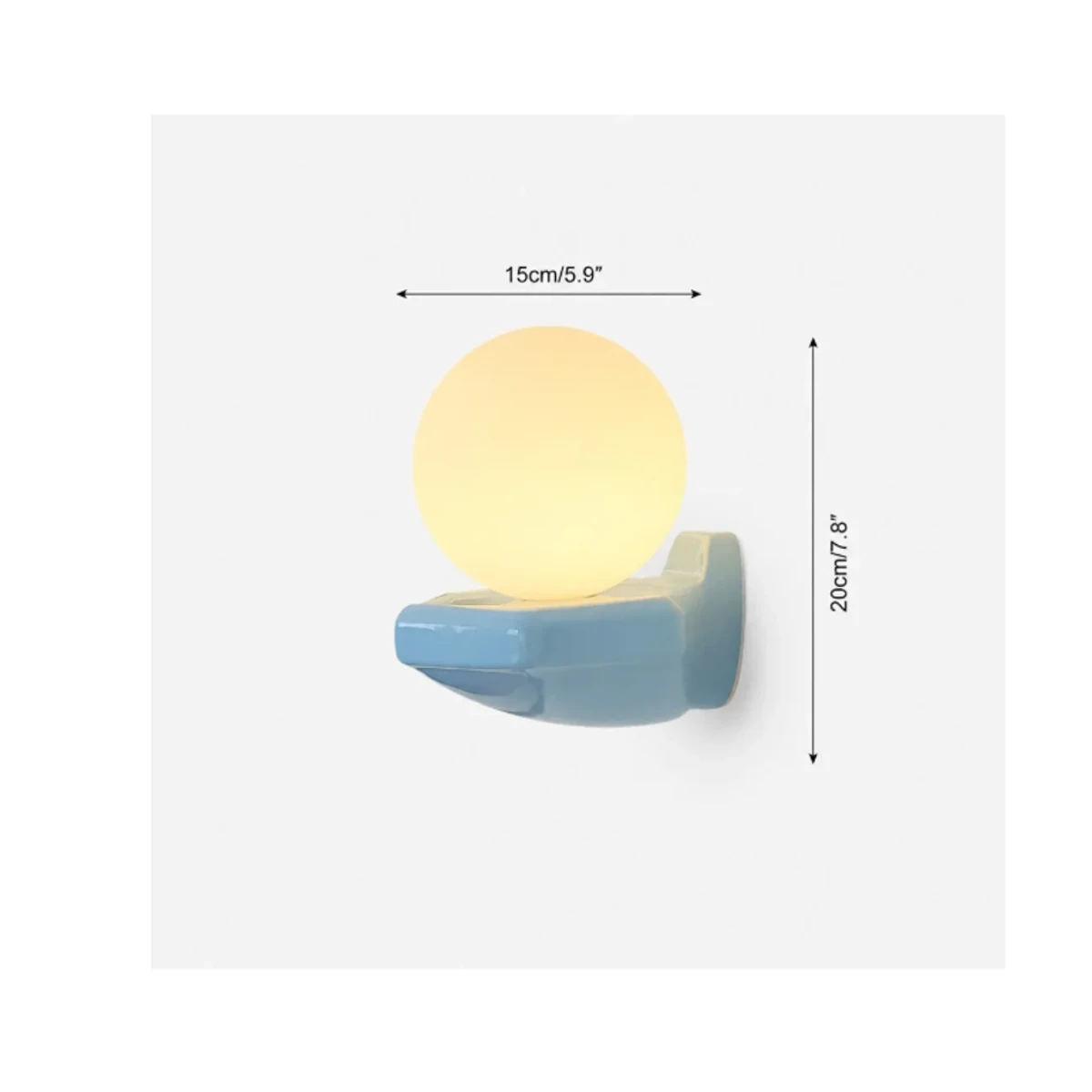 Basil Nordic Colorful Orb Ceramics Wall Lamp image 11