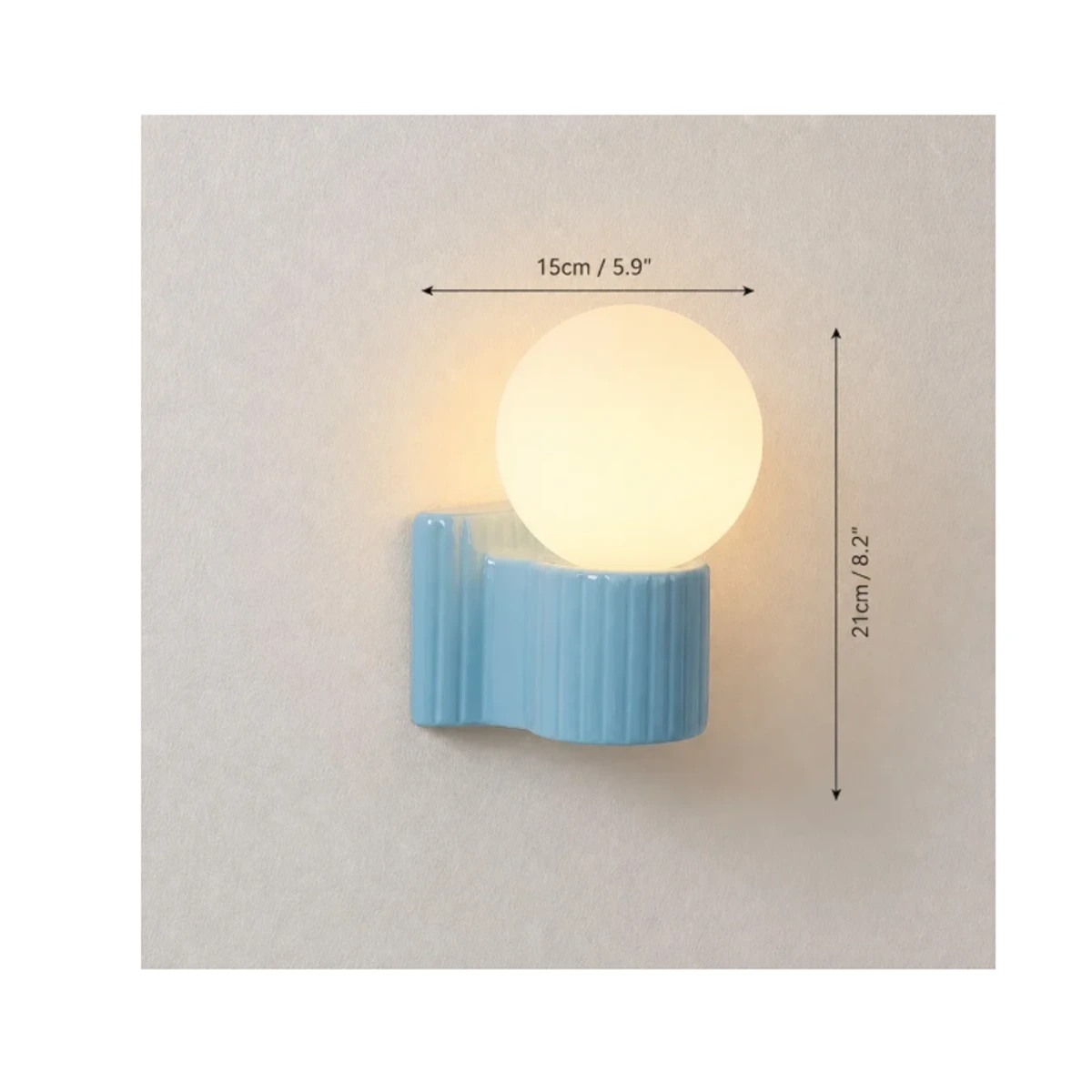 Basil Nordic Colorful Orb Ceramics Wall Lamp image 12