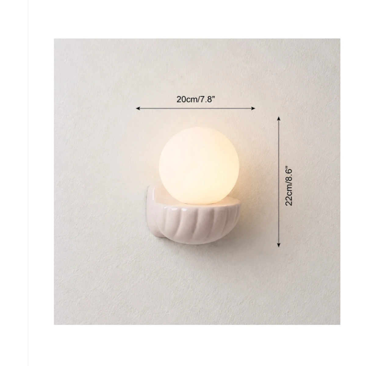Three wall lamp model dimensions