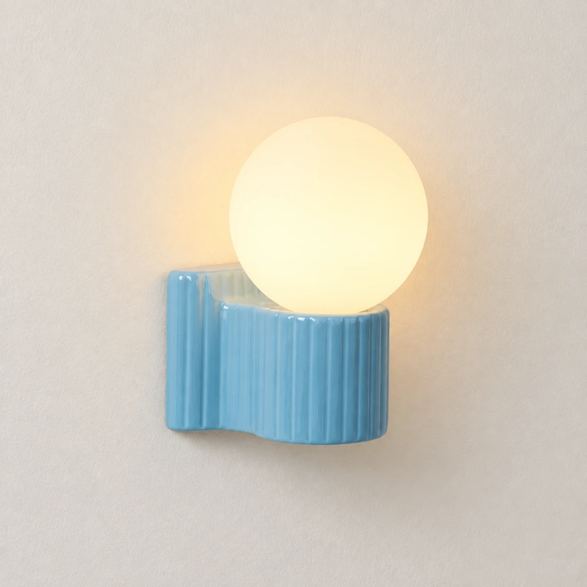 Model C blue wall lamp