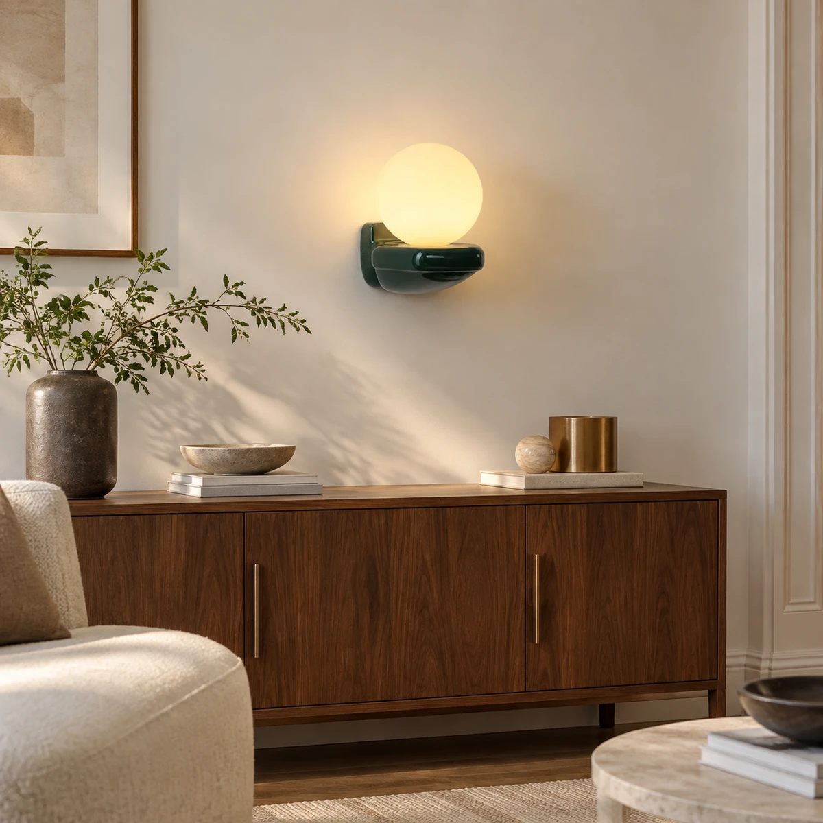 Basil Nordic Colorful Orb Ceramics Wall Lamp image 3