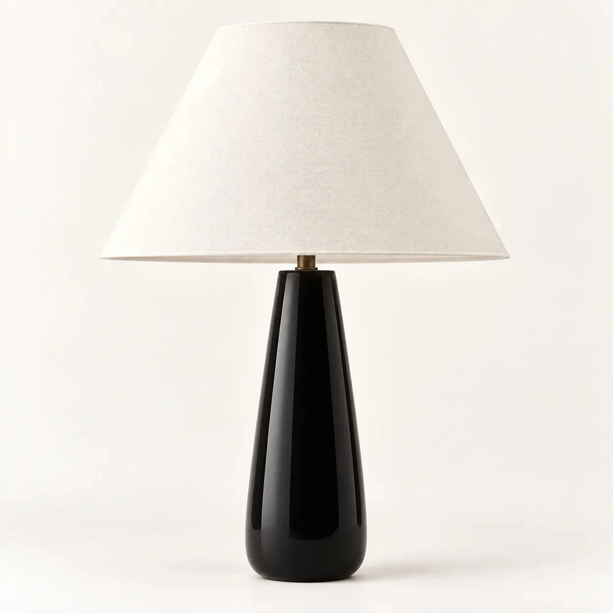Ceramic base with black shade