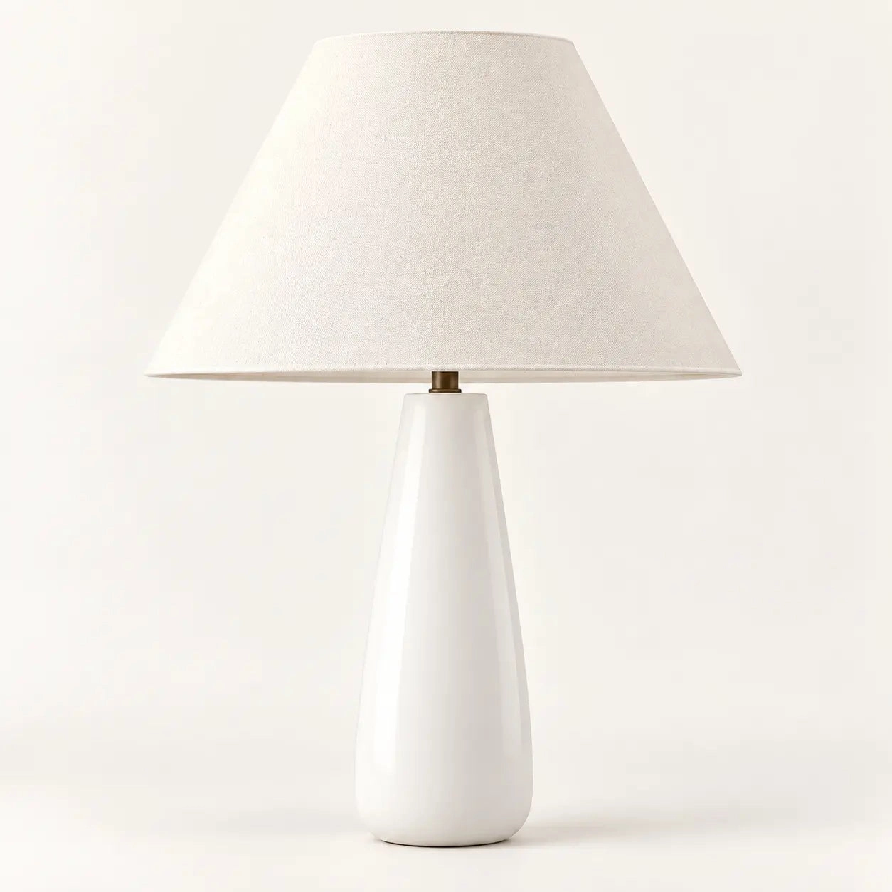 Ceramic base with white shade