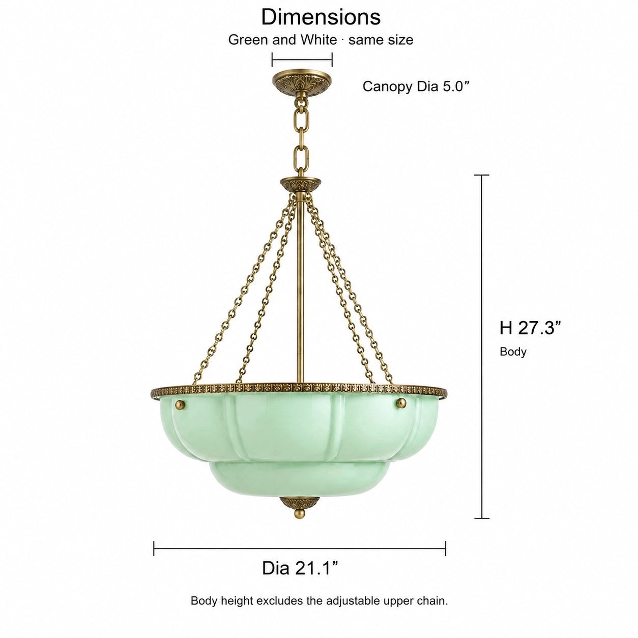 Karen Eloise chandelier dimensions