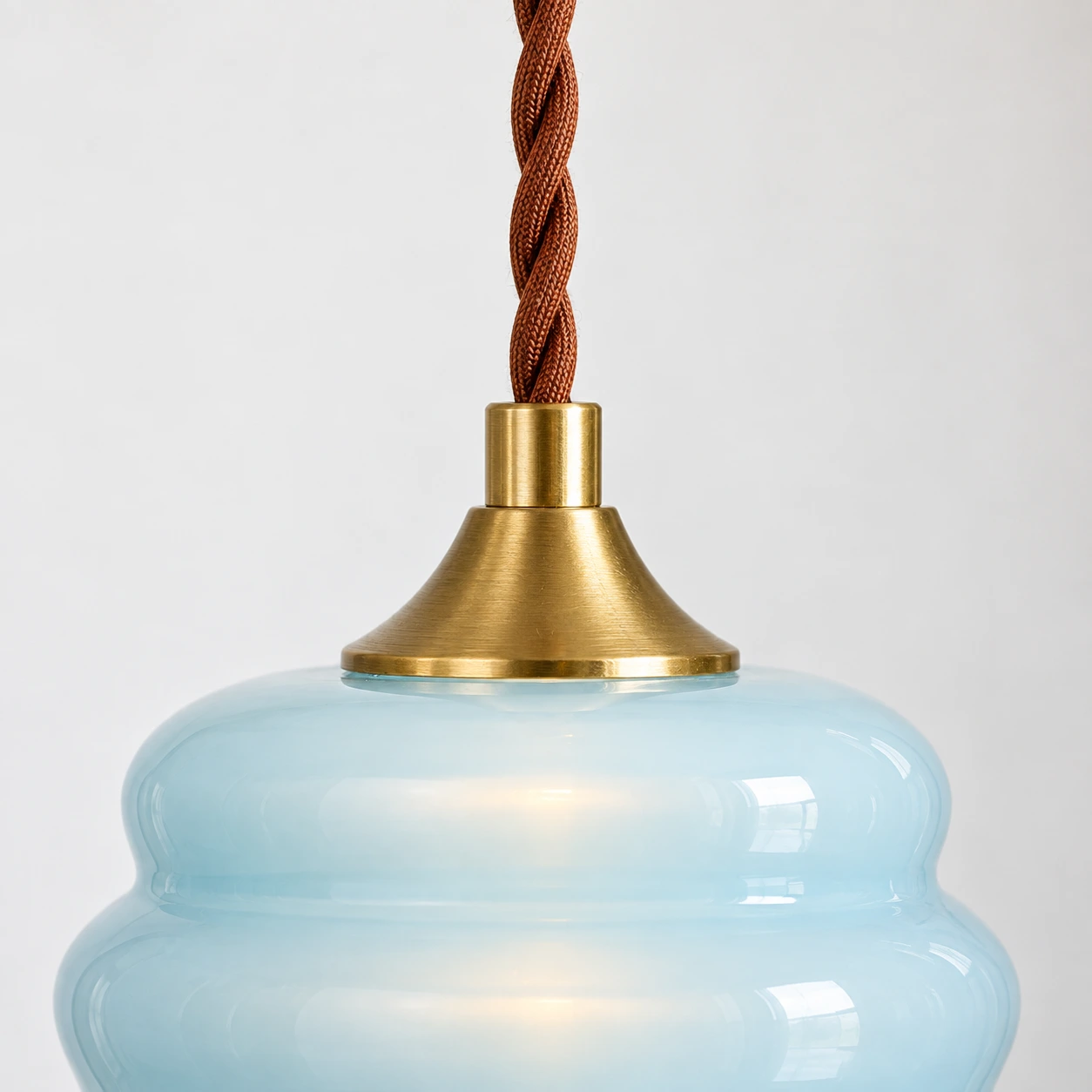 Maris Bauhaus Blue Glass Pendant Light image 12