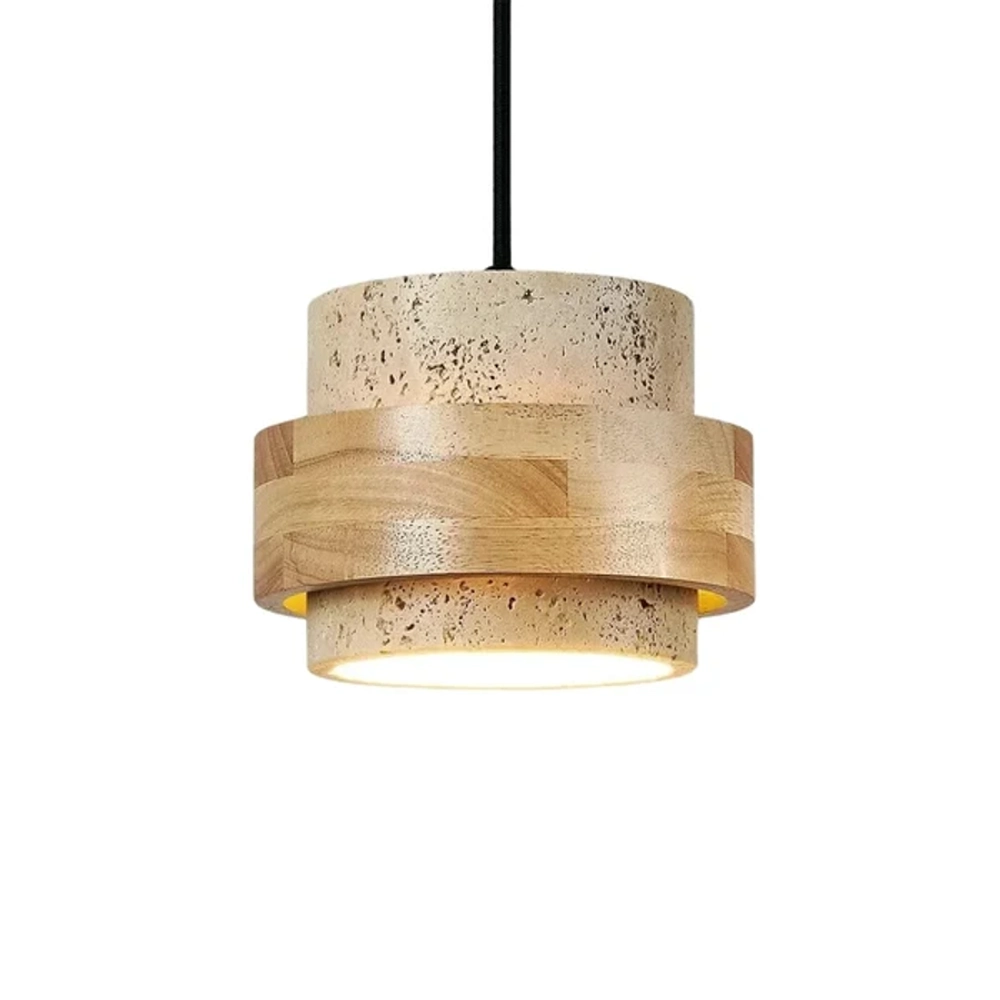 Beige finish pendant on a white background