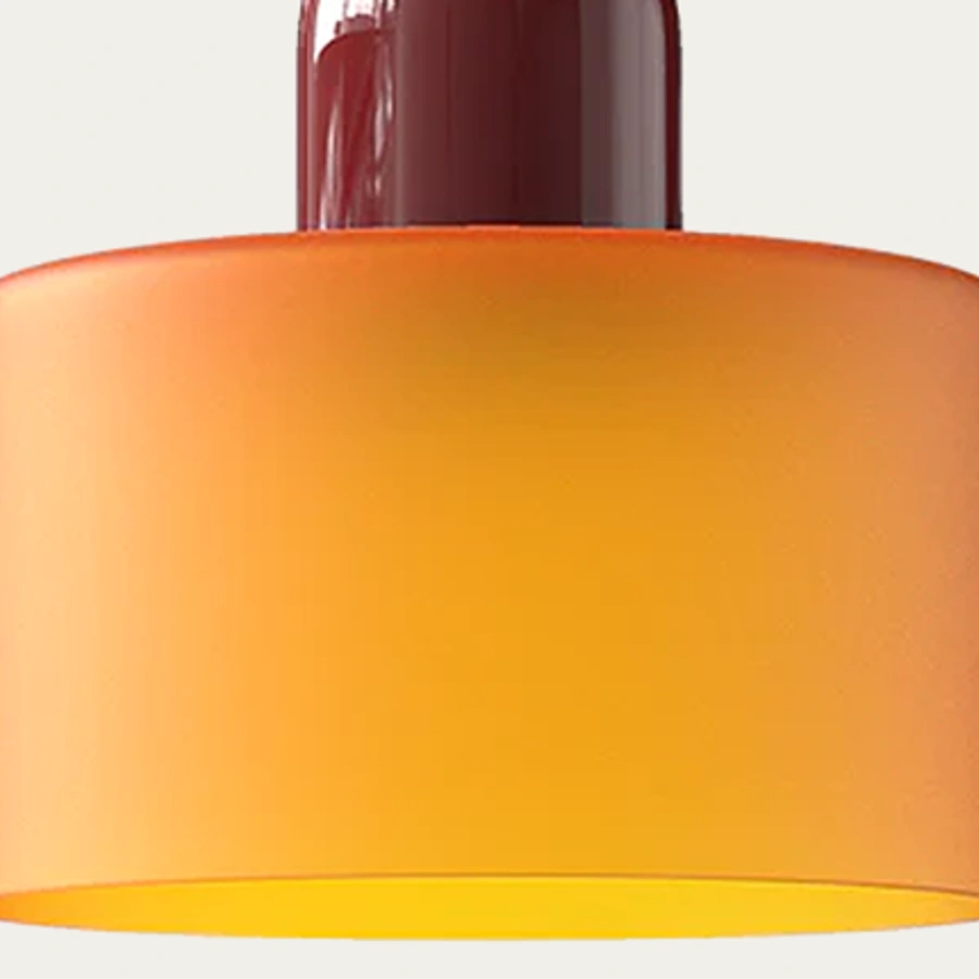 Coloured glass cylinder