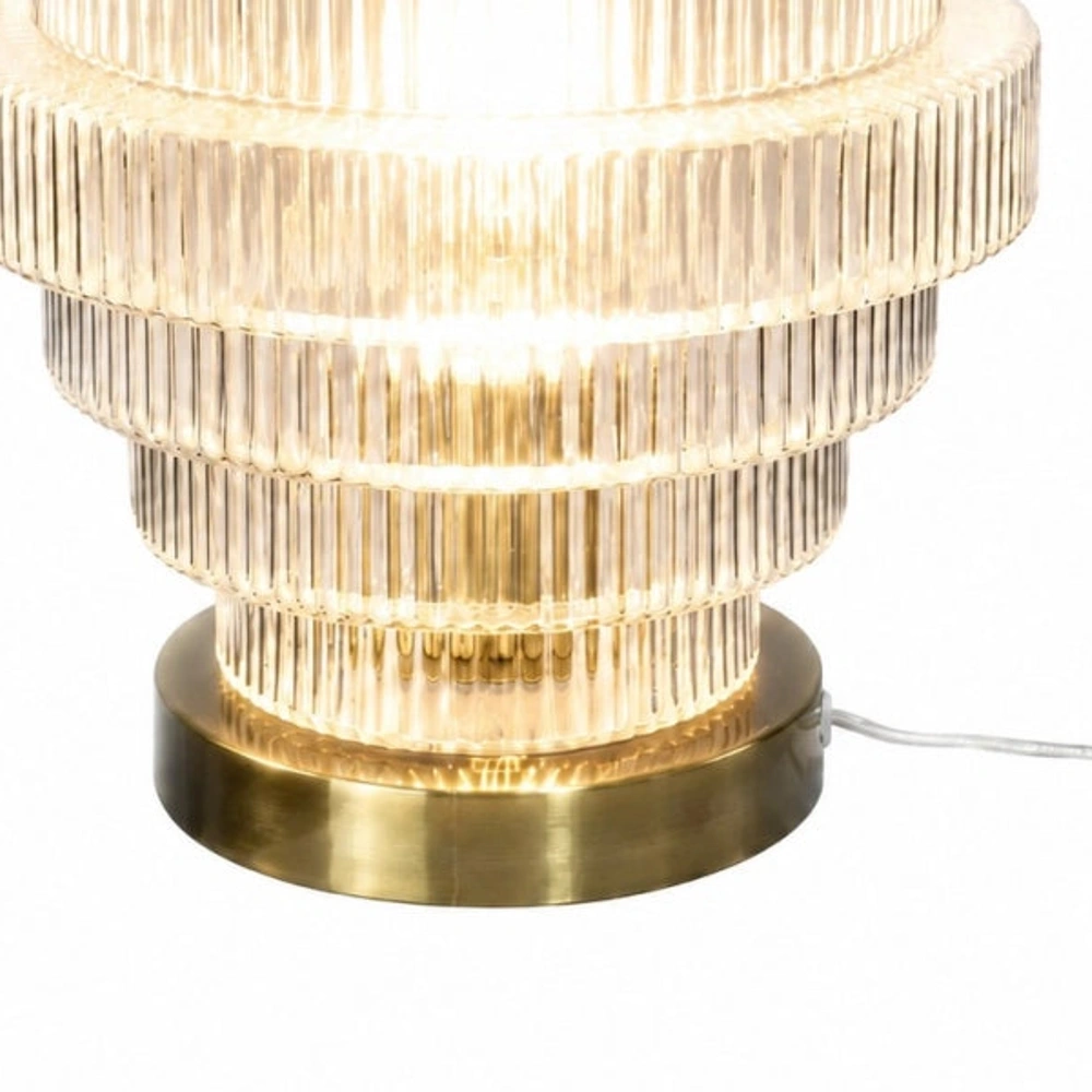 Florin Modern Ribbed Glass Layered Table Lamp product image