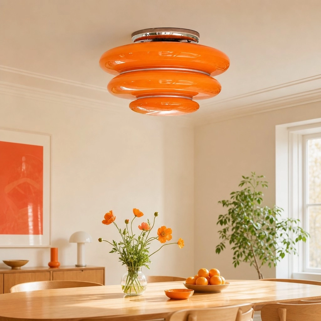 Ean ceiling light in a warm kitchen