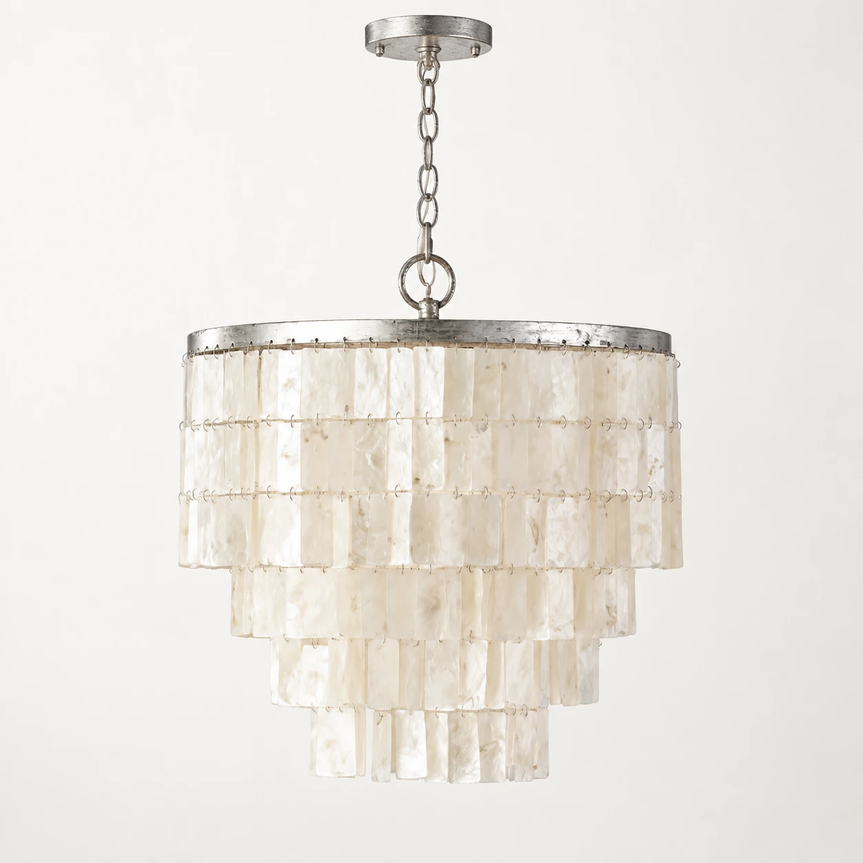 Avery Tiered Iron Shell Chandelier — Tiered iron shell chandelier product view