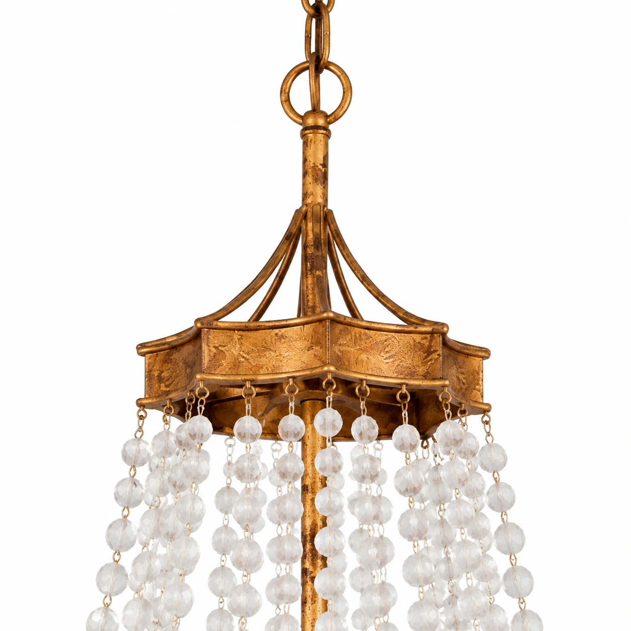 Camille vintage gold crystal chandelier detail 04 upper verified