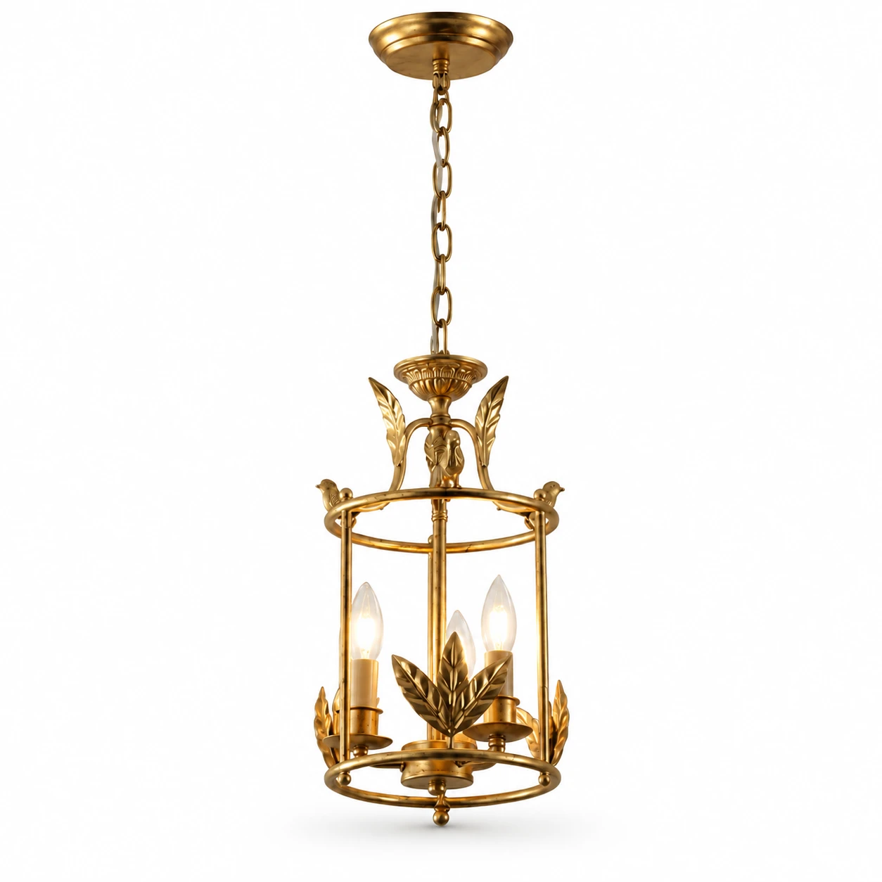 Margot Vintage Cage Iron Chandelier detail