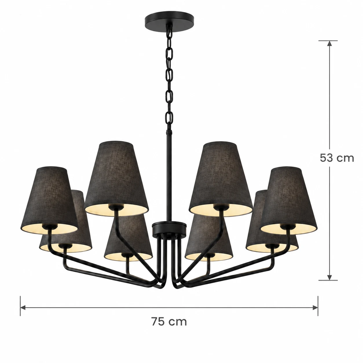 Lucia BDK-012-04 chandelier dimensions