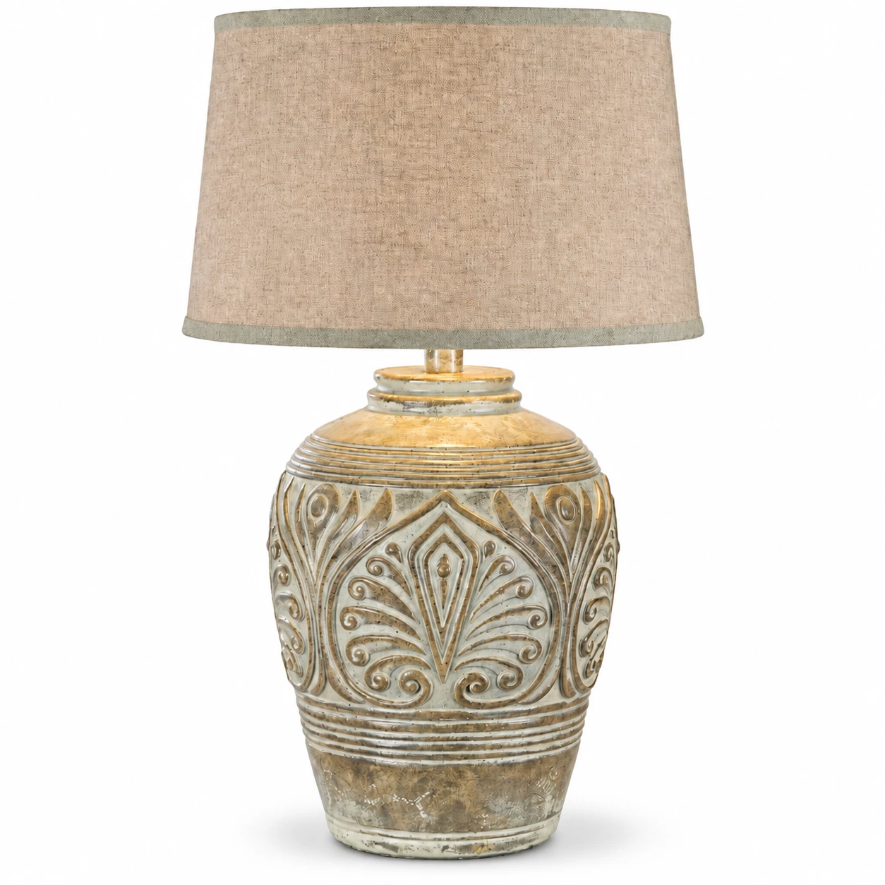 American Rustic Wood Table Lamp Standard