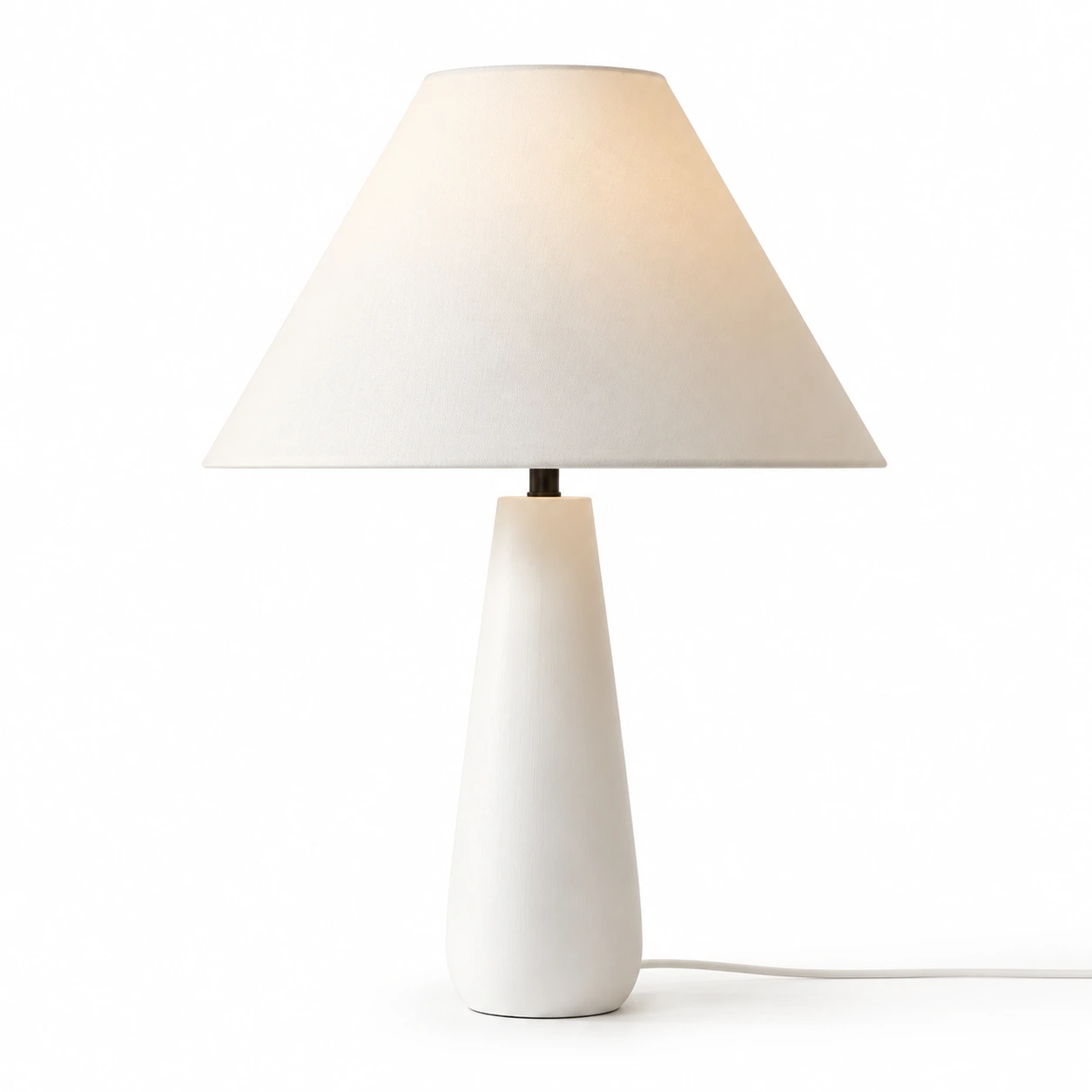 Elena Rustic Tapered Wood Floor and Table Lamp — 05 white table identity