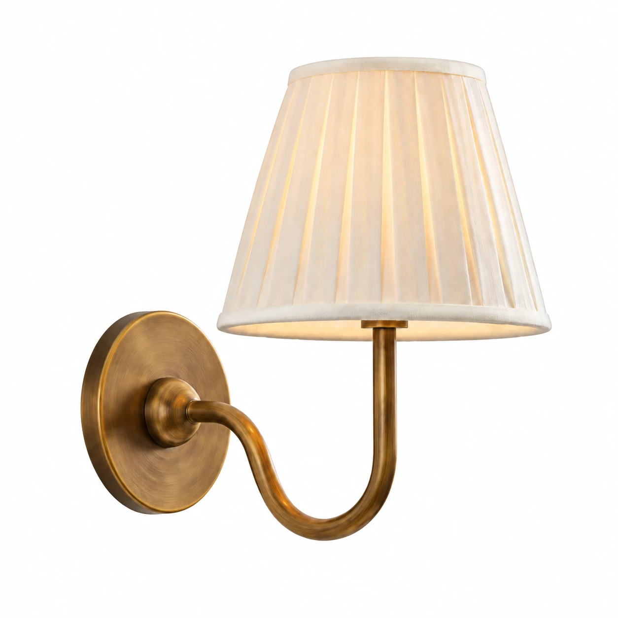 American Rustic Fabric Light Antique Bronze / 18 cm W x 26 cm H
