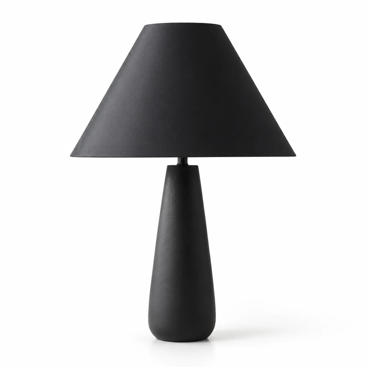 Elena Rustic Tapered Wood Floor and Table Lamp — 06 black table identity