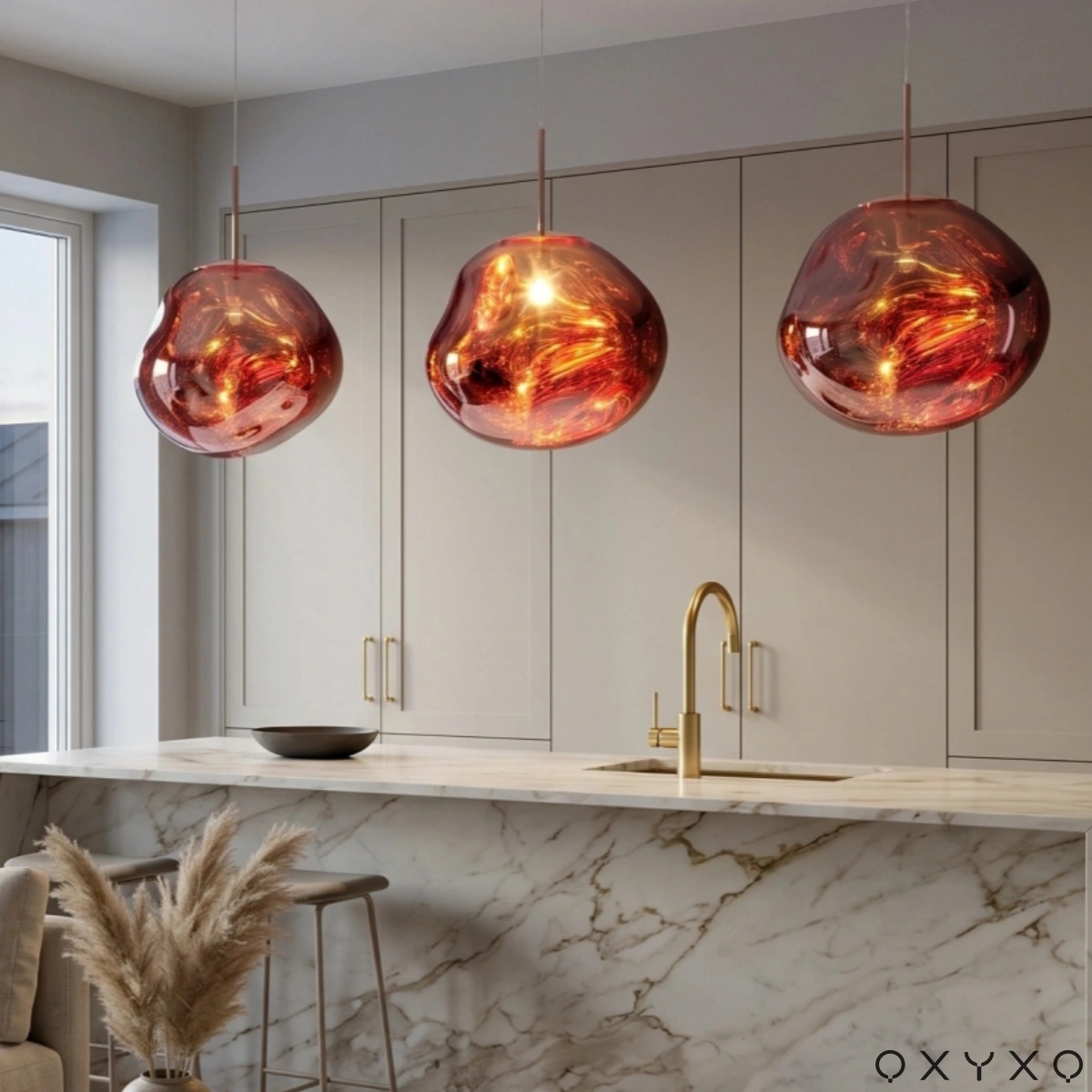 Melt pendants in a modern kitchen