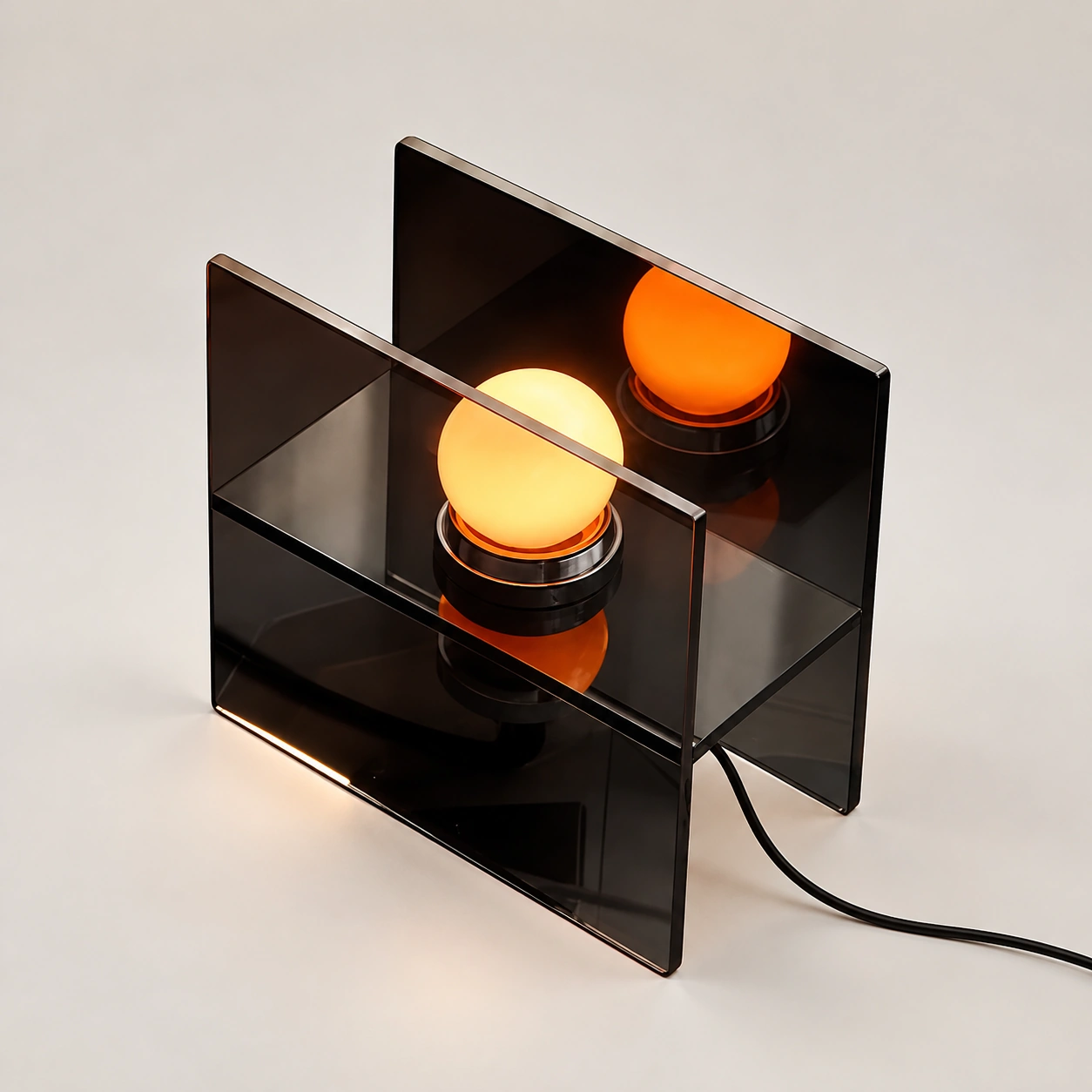 Crystal black finish