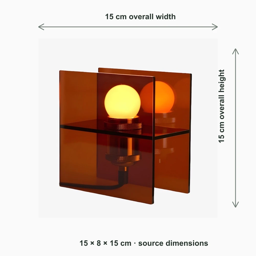 15 cm lamp dimension image