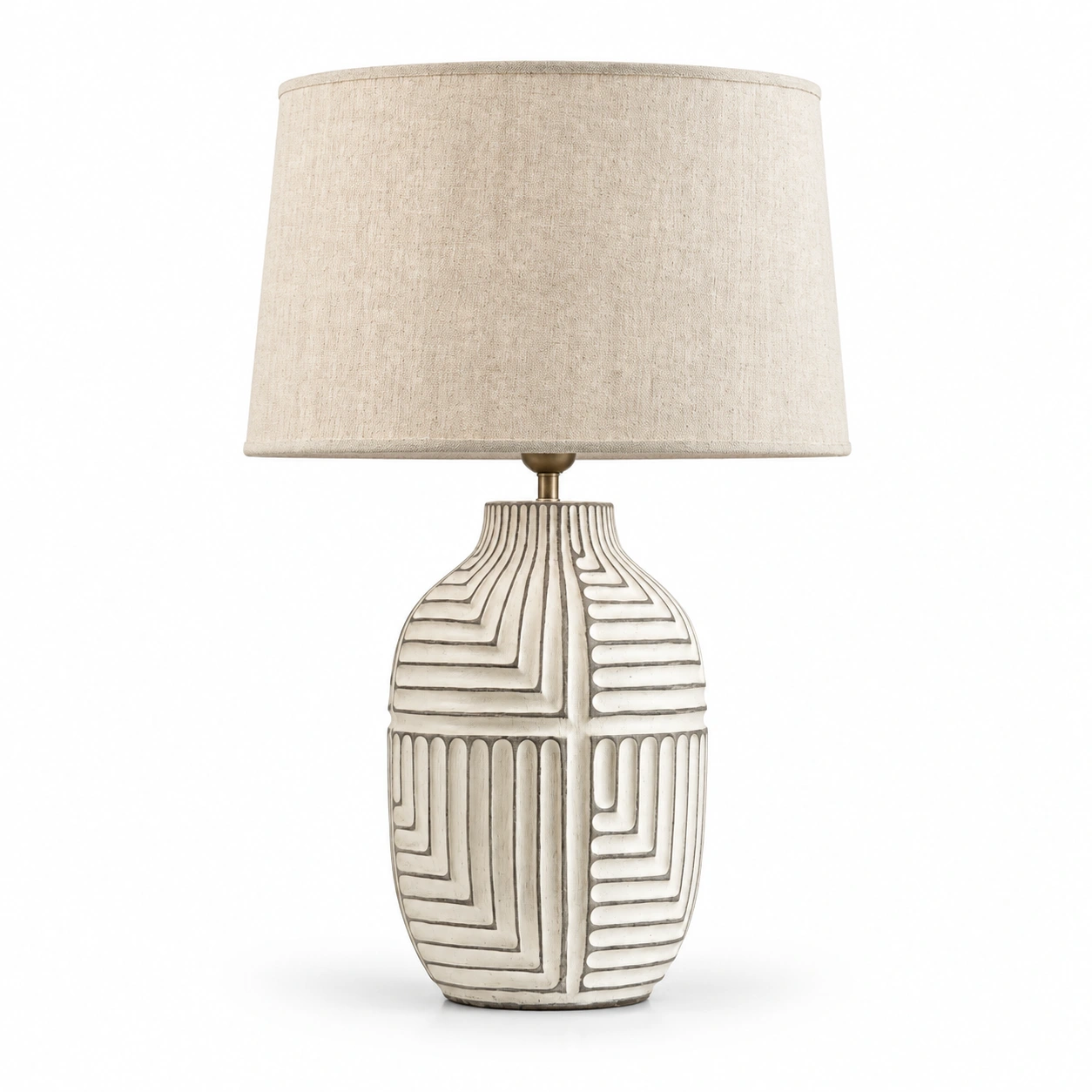 Elena carved wood table lamp identity