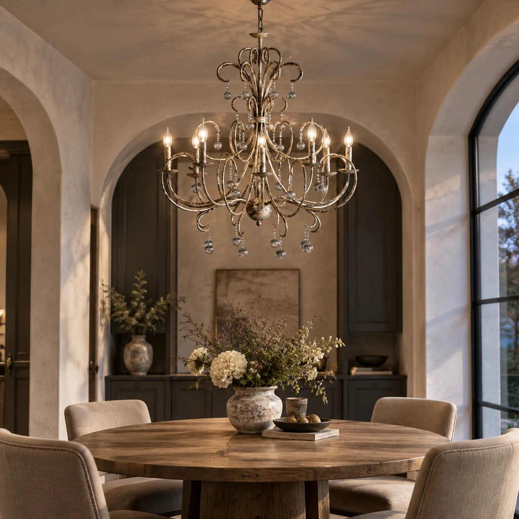 Regent chandelier in a boutique hotel lounge