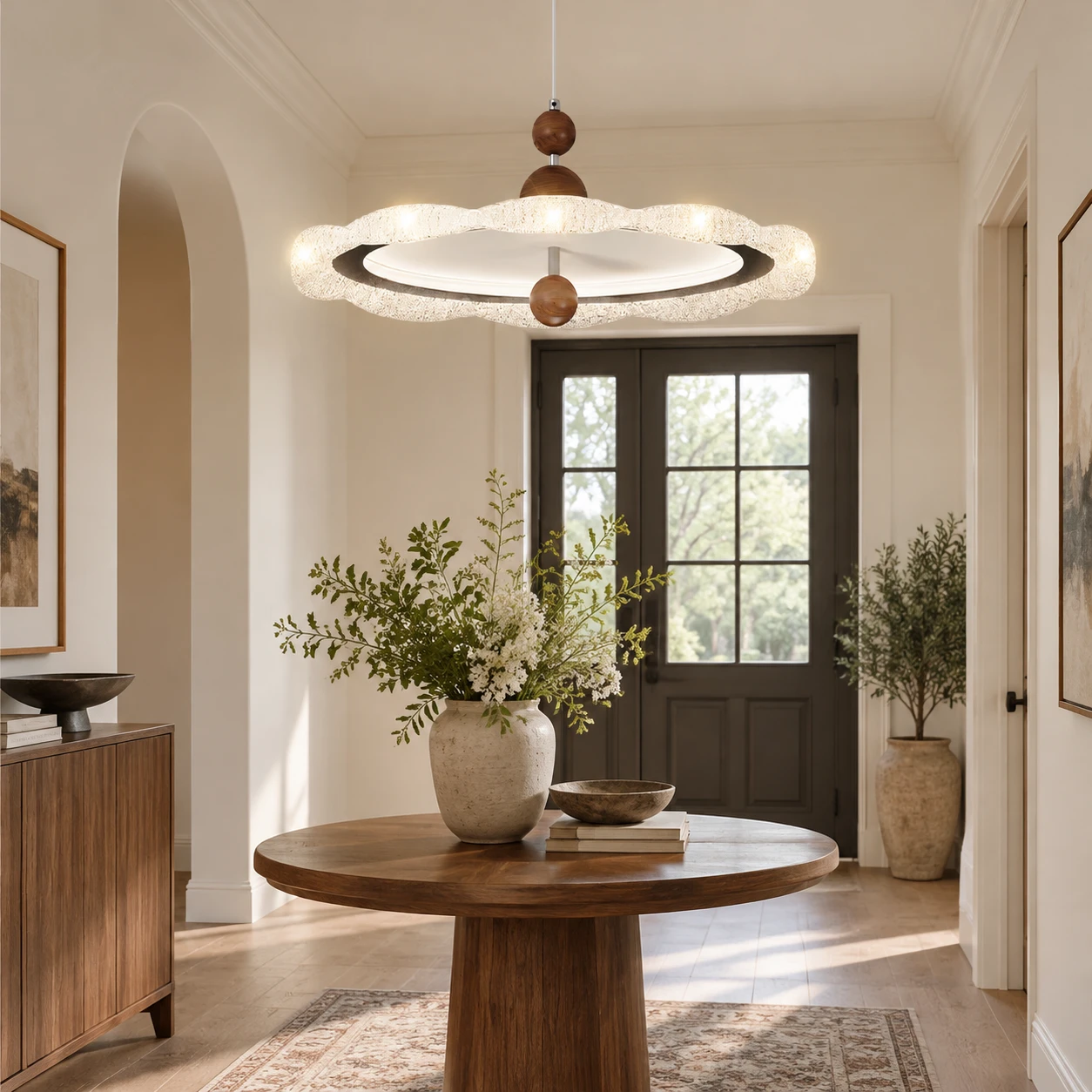 Sienna pendant in entry