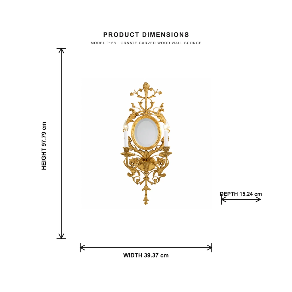 Dimension graphic: H 97.79 cm, W 39.37 cm, D 15.24 cm