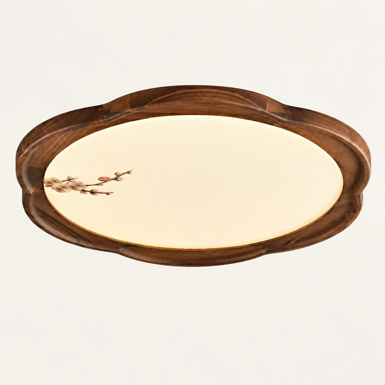 Walnut wood rim and diffuser detail