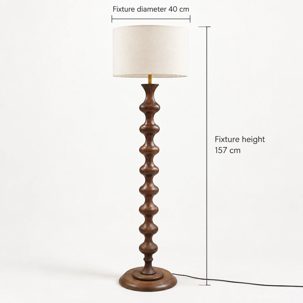 Avery floor lamp dimensions: 40 cm diameter x 157 cm height