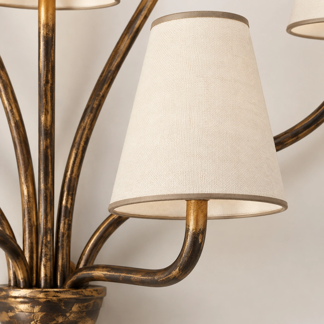 Avery carved solid wood wall sconce detail 02 shade