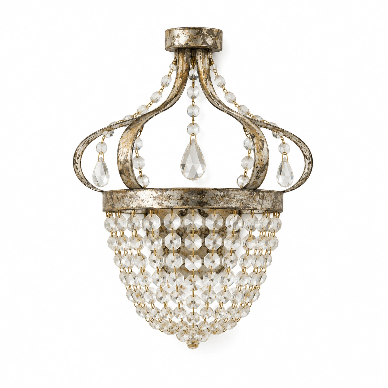 Complete wall lamp on white